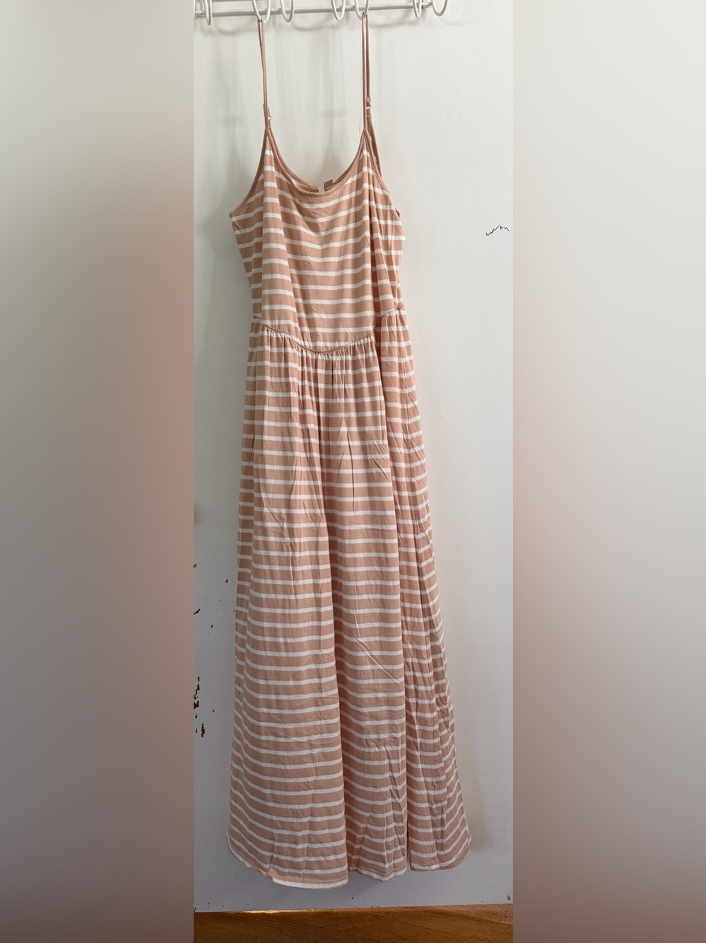 LC Lauren Conrad Blush Pink and White Striped Maxi